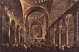 Doge Alvise IV Mocenigo Appears to the People in St Mark's Basilica in 1763 by Francesco Guardi